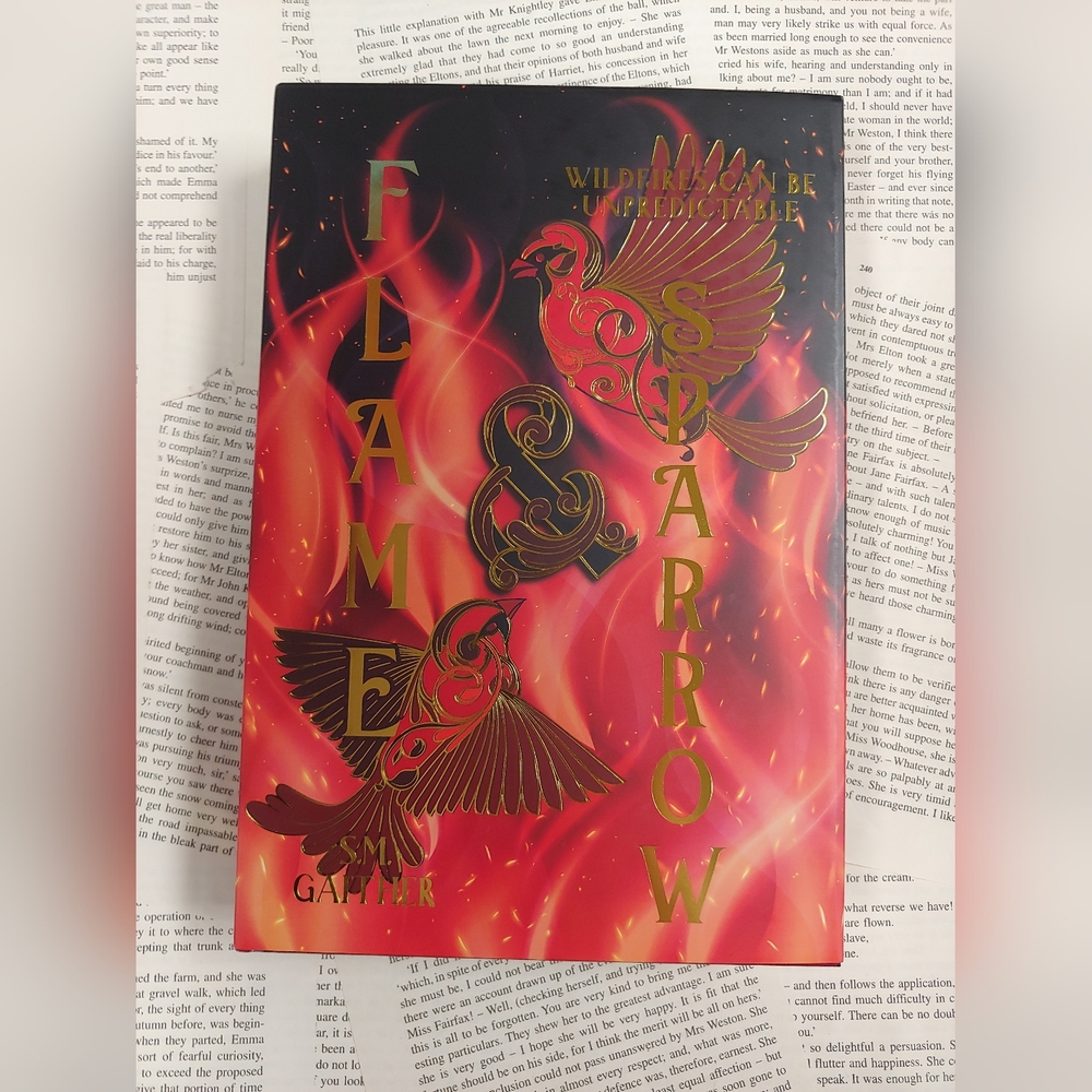 The Bookish Box Special Edition Of Flame and Sparrow By S.M. Gaither
